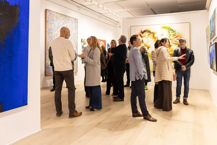 The long room during an opening