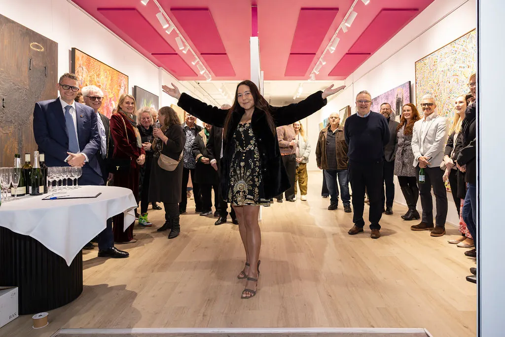Opening night speech in the gallery